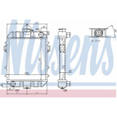 63070 NISSENS Радиатор, охлаждение двигателя