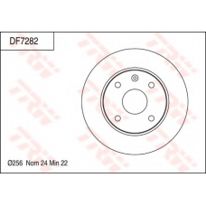 DF7282 TRW Тормозной диск