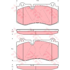 GDB1733 TRW Комплект тормозных колодок, дисковый тормоз