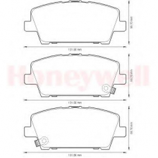 572579B BENDIX Комплект тормозных колодок, дисковый тормоз