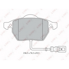 BD-1212 LYNX Bd-1212 колодки тормозные передние audi a3 1.8 t 98> , seat toledo 1.6-2.3 99-06, skoda octavia 1.8