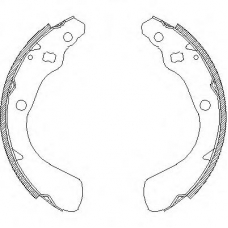 Z4151.00 WOKING Комплект тормозных колодок