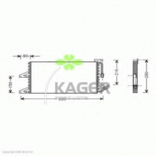 94-5140 KAGER Конденсатор, кондиционер