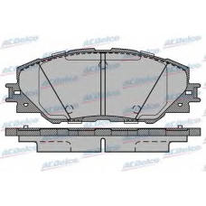 AC838781D AC Delco Комплект тормозных колодок, дисковый тормоз