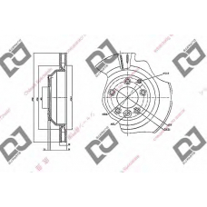 BD1604 DJ PARTS Тормозной диск