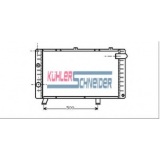 0711301 KUHLER SCHNEIDER Радиатор, охлаждение двигател