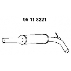 95 11 8221 EBERSPACHER Средний глушитель выхлопных газов