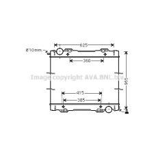 SC2027N AVA Радиатор, охлаждение двигателя