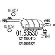 01.53530 MTS Средний глушитель выхлопных газов