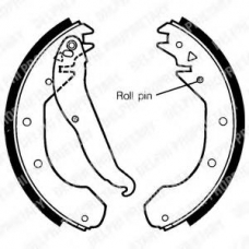 LS1297 DELPHI Комплект тормозных колодок