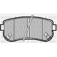 BBP1924 BORG & BECK Комплект тормозных колодок, дисковый тормоз