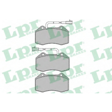 05P1671 LPR Комплект тормозных колодок, дисковый тормоз
