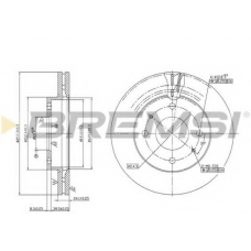 DBB270V BREMSI Тормозной диск
