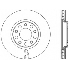 BDR2521.20 OPEN PARTS Тормозной диск