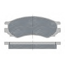 SP 156 PR SCT Комплект тормозных колодок, дисковый тормоз