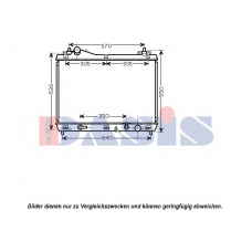320042N AKS DASIS Радиатор, охлаждение двигателя