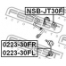 NSB-JT30F FEBEST Опора, стабилизатор