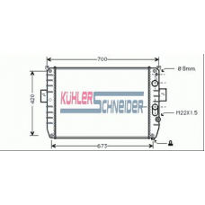 4104001 KUHLER SCHNEIDER Радиатор, охлаждение двигател