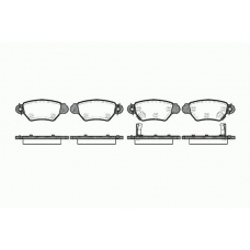 0685 02 KAWE Комплект тормозных колодок, дисковый тормоз