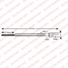 HDS424 DELPHI Свеча накаливания