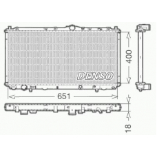 DRM33061 DENSO Радиатор, охлаждение двигателя