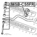 MSB-CS5FR FEBEST Опора, стабилизатор