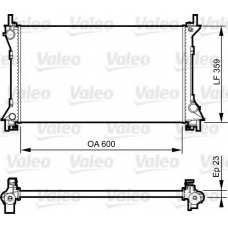 732962 VALEO Радиатор, охлаждение двигателя