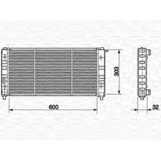 350213638000 MAGNETI MARELLI Радиатор, охлаждение двигателя