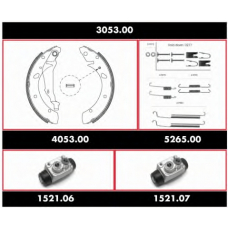 3053.00 WOKING Комплект тормозов, барабанный тормозной механизм