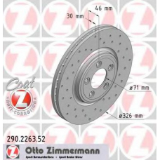290.2263.52 ZIMMERMANN Тормозной диск
