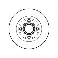 NBD1285 NATIONAL Тормозной диск