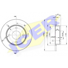 78BD1063-2 ICER Тормозной диск