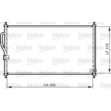 818070 VALEO Конденсатор, кондиционер