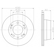 MDC1091 MINTEX Тормозной диск