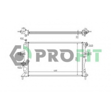 PR 5053A1 PROFIT Радиатор, охлаждение двигателя