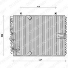 TSP0225015 DELPHI Конденсатор, кондиционер