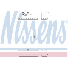 70230 NISSENS Теплообменник, отопление салона