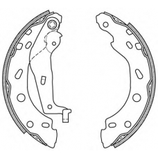 BSA2000.00 OPEN PARTS Комплект тормозных колодок