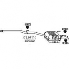 01.97110 MTS Глушитель выхлопных газов конечный