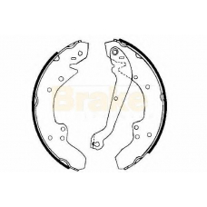 SH2167 BRAKE ENGINEERING Комплект тормозных колодок