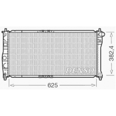 DRM08002 DENSO Радиатор, охлаждение двигателя