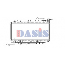 070003N AKS DASIS Радиатор, охлаждение двигателя