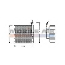 2100V012 VAN WEZEL Испаритель, кондиционер