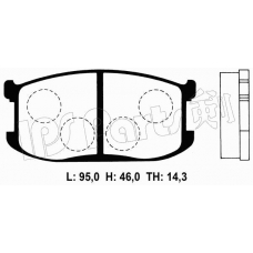 IBD-1316 IPS Parts Комплект тормозных колодок, дисковый тормоз