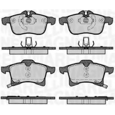 363916060364 MAGNETI MARELLI Комплект тормозных колодок, дисковый тормоз