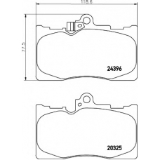 8DB 355 012-121 HELLA Комплект тормозных колодок, дисковый тормоз