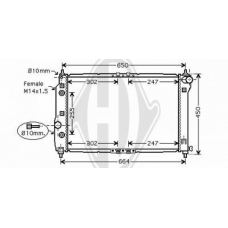 8692503 DIEDERICHS Радиатор, охлаждение двигателя