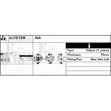 DC72728 EDR Тормозной суппорт