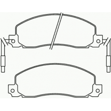 P 68 006 BREMBO Комплект тормозных колодок, дисковый тормоз