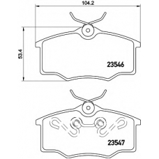 8DB 355 010-371 HELLA Комплект тормозных колодок, дисковый тормоз